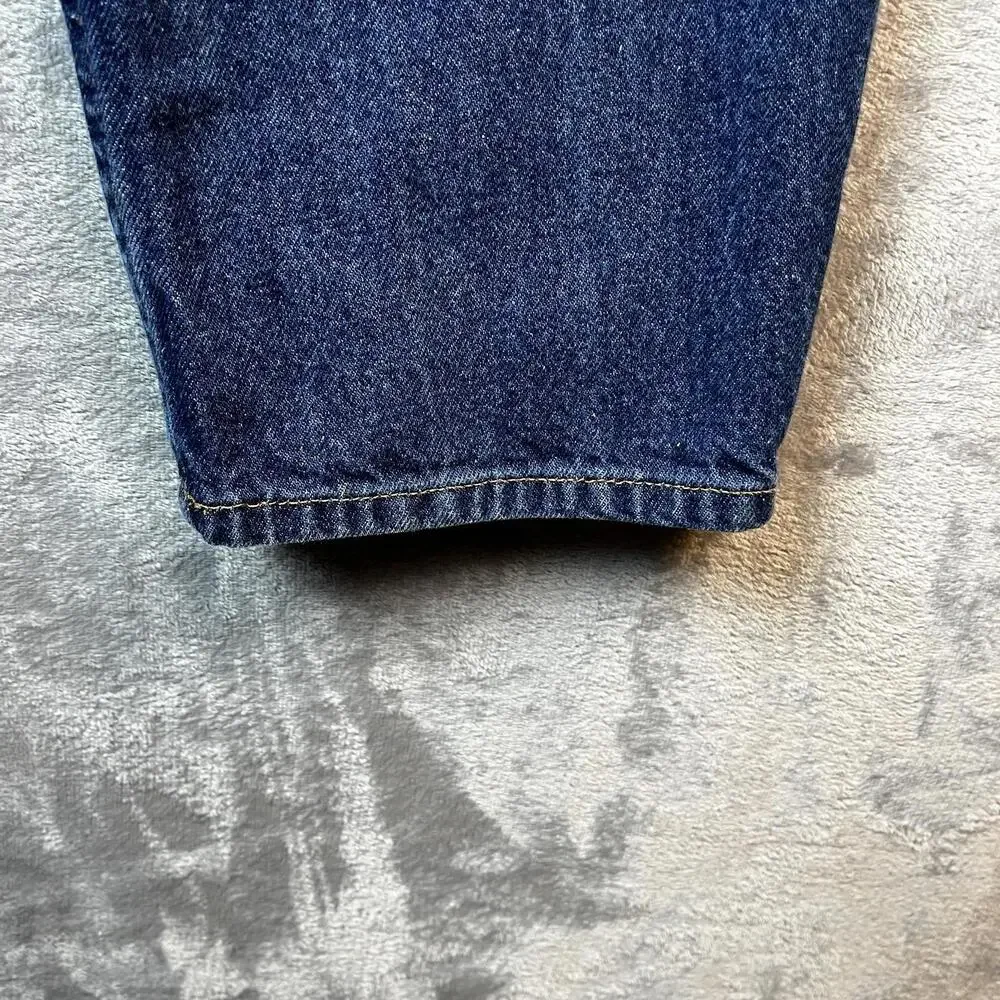 L L Bean Mens Jeans Natural Fit Size 38 x29 104731 Denim Straight Leg Chore Work